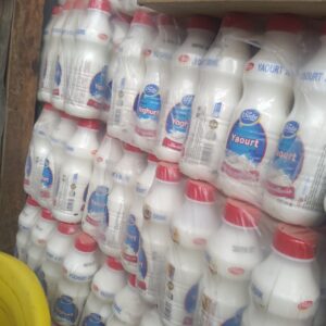 Cartons of Dudu yoghurt yaourt