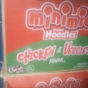 Cartons of Minimie noodles